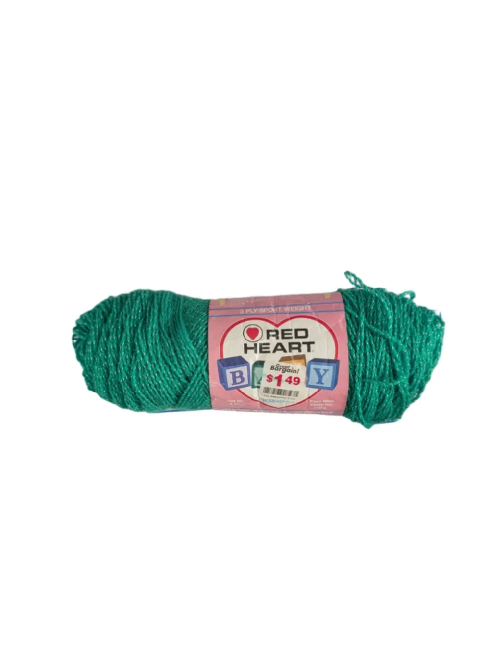 FREE! Red Heart Yarn 3 Ply Sport Weight Spring Green